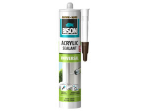 BISON ACRYLIC UNIVERSAL HNEDÝ jednozložkový tmel 300 ml