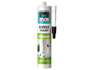 BISON ACRYLIC UNIVERSAL jednozložkový tmel ČIERNY 300 ml