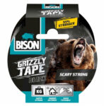BISON GRIZZLY TAPE 10 m extrémne silná lepiaca páska strieborná čierna
