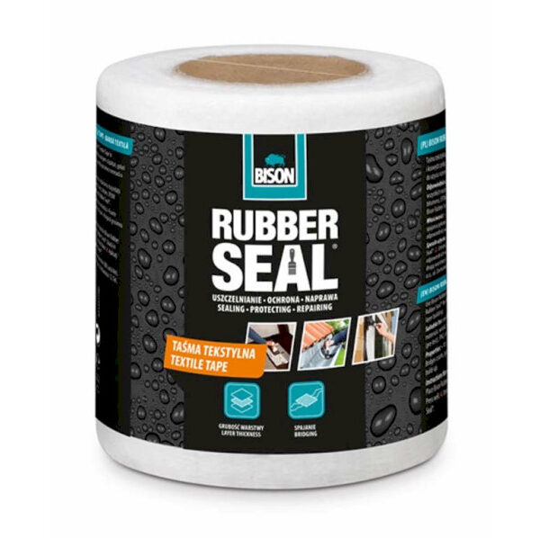BISON RUBBER SEAL Textilná páska 10 cm x 10 m