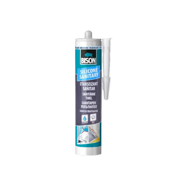 BISON SILICONE SANITARY sanitárny tmel transparentný 280 ml