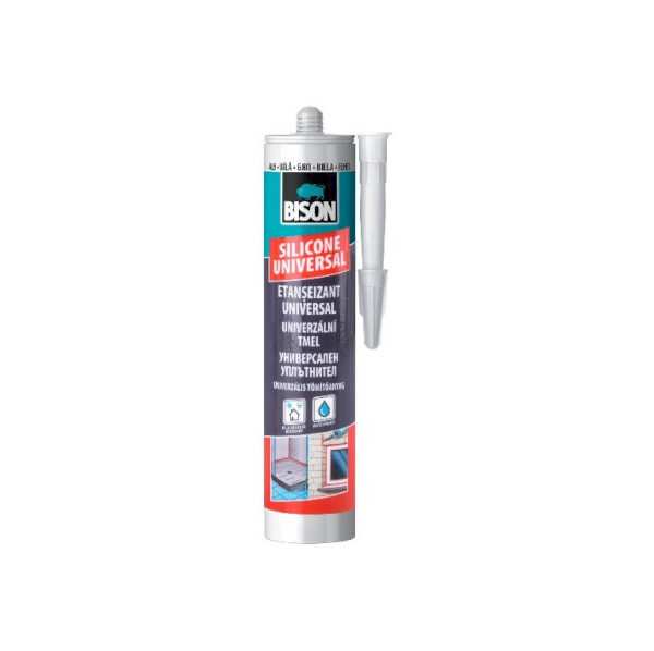 BISON SILICONE UNIVERSAL BIELY silikónový tmel 280 ml