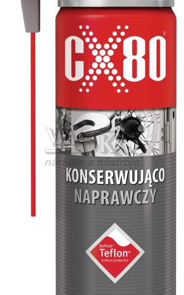CX80 sprej mazací a konzervačný s prísadou teflónu