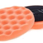 ESCAL leštiaci kotúč perforovaný oranžový stredný 150mm x 25mm