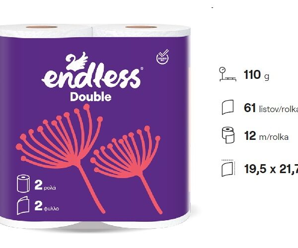 Endless 2 vrstvová papierová utierka 2ks v balení
