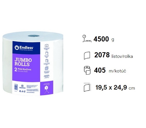 Endless 2 vrstvová papierová utierka
