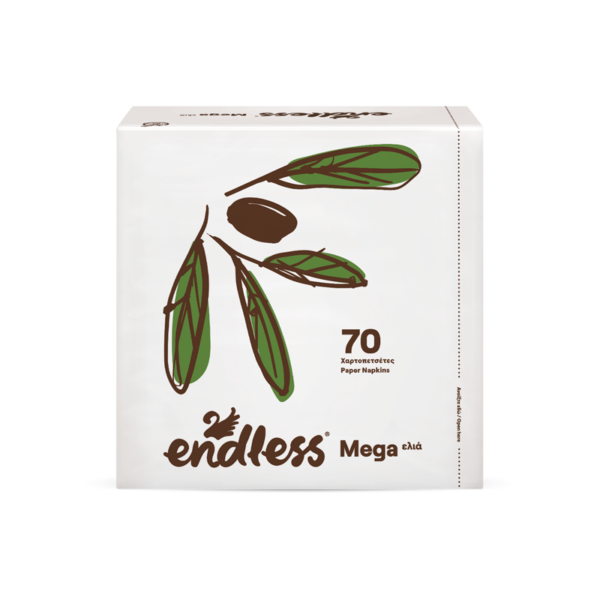 Endless Mega Papierkové obrúsky biele