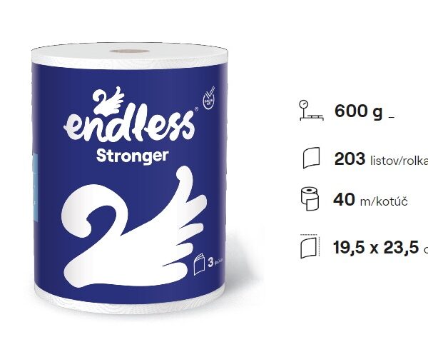 Endless Stronger 3 vrstvová papierová utierka