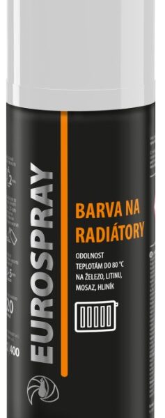 Eurospray AC733 sprej na radiátory biely lesklý ral 9003 400ml