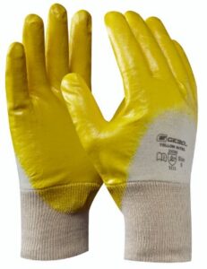 Gebol Pracovné rukavice pre montážne práce YELLOW NITRIL č.10