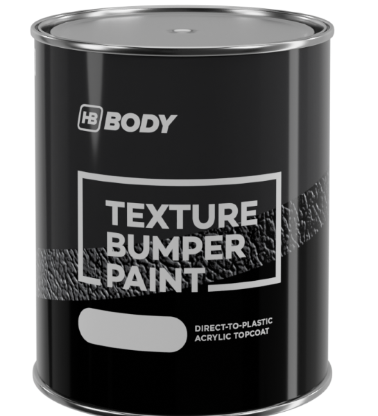 HB BODY Bumper Texture  - textúrovaná farba na plasty čierna 1L