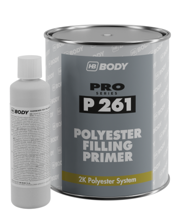 HB BODY P261  2K polyesterový tmel s plničom  šedý 1L