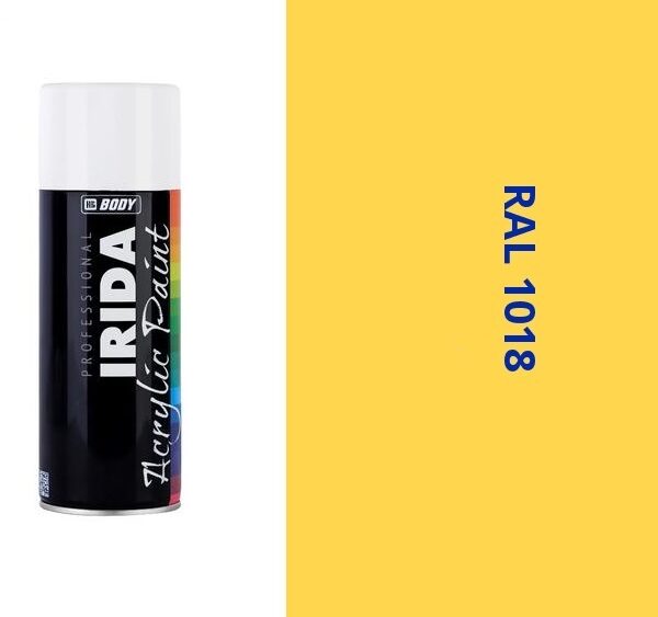 HB BODY irida RAL 1018 zinkovo žltá farba v spreji 400ML