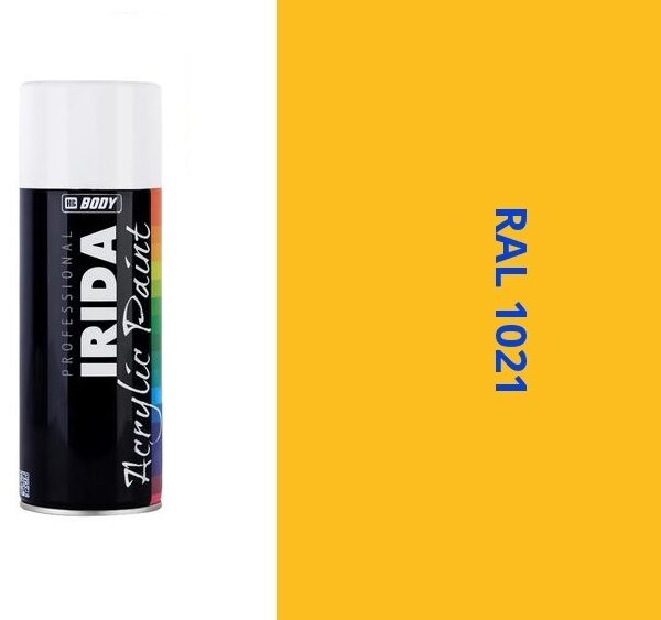 HB BODY irida RAL 1021 žlto horčičná  FARBA V SPREJI 400ML