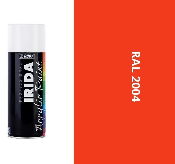 HB BODY irida RAL 2004 oranžovo pravá FARBA V SPREJI 400ML