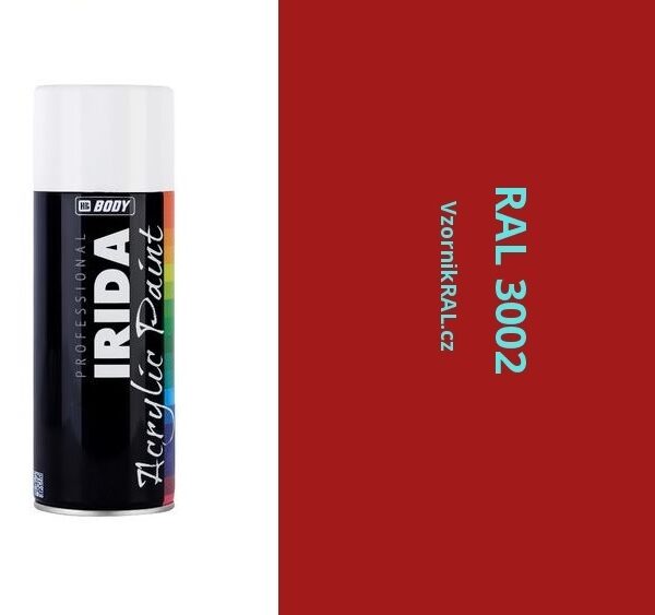 HB BODY irida RAL 3002 karmínová FARBA V SPREJI 400ML