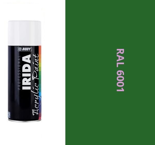HB BODY irida RAL 6001 smaragdovo zelená FARBA V SPREJI 400ML