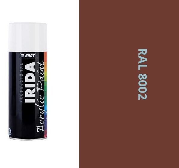 HB BODY irida RAL 8002 signálovo hnedá FARBA V SPREJI 400ML