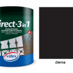 VITEX DIRECT -1 55 FARBA NA KOV 3 V 1 ZÁKLAD AJ VRCH čierna RAL 9005 0