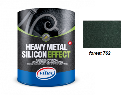 Vitex Heavy Metal Silicon Effect - štrukturálna kováčska farba 762 Forest  0